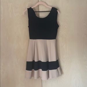 Large black and brown dress